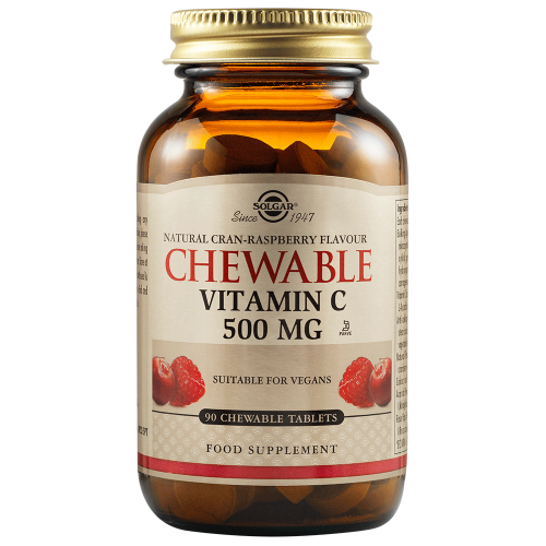 CHEWABLE VITAMIN C CRAN-RASPBERRY FLAVOUR 500 MG от Solgar - 90 CHEWABLE TABLETS